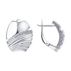 Серьги из серебра Golden Eagle 94024216, фианит