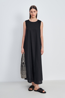 Платье женское Finn Flare FSE11022 черное 2XL
