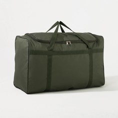 Дорожная сумка мужская ЗФТС Баул зеленая, 78х35х50 см