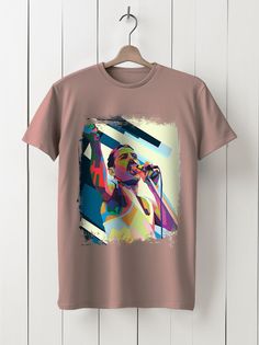 Футболка унисекс HYPNOTICA Музыка Queen - 31 розовая 2XL