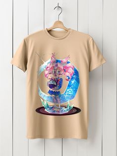 Футболка унисекс HYPNOTICA Аниме Sailor Moon - 1148 бежевая 2XL