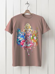 Футболка унисекс HYPNOTICA Аниме Delicious Party Pretty Cureti - 906 розовая S