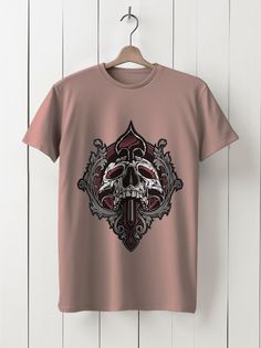 Футболка унисекс HYPNOTICA Череп - 981 розовая 3XL