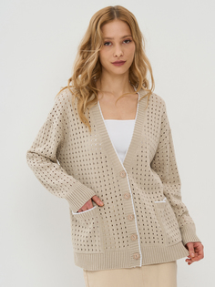Кардиган женский NEWVAY 9241-91041 бежевый 46-48 RU