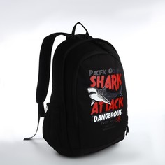 Рюкзак мужской NoBrand 10326068 черный, 43x35x17 см