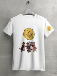Футболка унисекс HYPNOTICA Разное Кошки аодят хоровод белая L