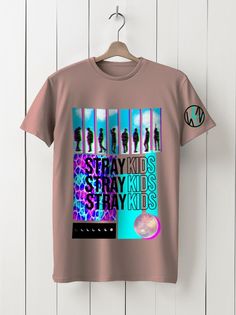 Футболка унисекс HYPNOTICA Музыка Stray Kids - 84 розовая XL