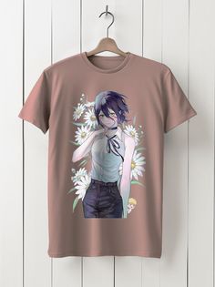 Футболка унисекс HYPNOTICA Аниме Chainsaw Man - 1169 розовая S