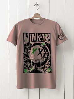 Футболка унисекс HYPNOTICA Blink 182 -45 розовая XS