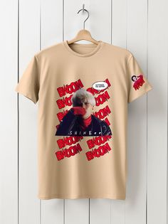 Футболка унисекс HYPNOTICA SHINee - 156 бежевая XL