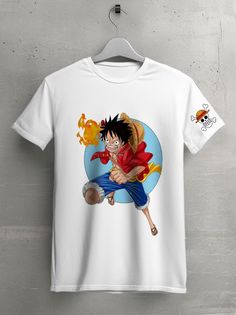 Футболка унисекс HYPNOTICA Аниме One Peace белая 3XS