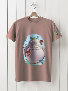 Футболка унисекс HYPNOTICA Аниме My Neighbor Totoro - 162 розовая 3XL