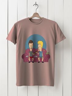 Футболка унисекс HYPNOTICA Игры BEAVIS & BUTTHEAD - 195 розовая 3XL