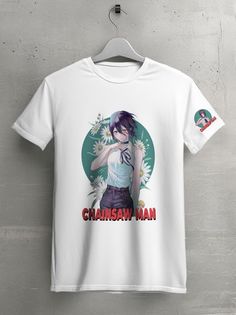 Футболка унисекс HYPNOTICA Аниме Chainsaw Man белая 3XL