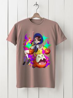 Футболка унисекс HYPNOTICA Аниме Pokemon - 1145 розовая S