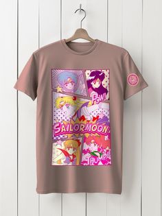 Футболка унисекс HYPNOTICA Sailor Moon Crystal - 62 розовая XL