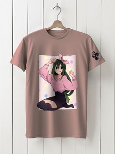 Футболка унисекс HYPNOTICA Аниме My Hero Academia - 166 розовая XL