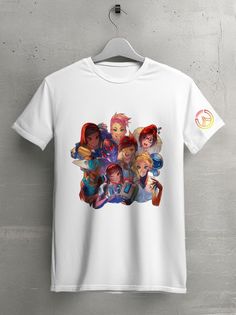 Футболка унисекс HYPNOTICA Игры Overwatch - 18 белая M