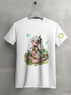 Футболка унисекс HYPNOTICA Игра Genshin Impact - 208 белая XL