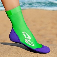 Vincere SAND SOCKS LIME GREEN Носки для пляжного волейбола Фиолетовый/Зеленый 2XS