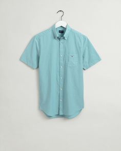 Рубашка мужская GANT 3046401 бирюзовая S