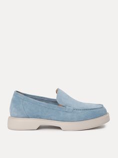 Лоферы женские Versiya shop 6-6145 голубые 37 EU