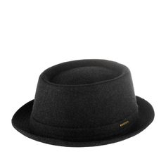 Шляпа унисекс Stetson 1690102 PORK PIE WOOL серая, р.55