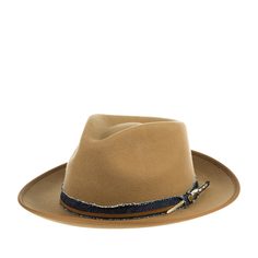 Шляпа унисекс Stetson 2198134 FEDORA WOOLFELT бежевая, р. 63