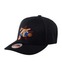 Бейсболка унисекс MITCHELL NESS HHSS3260-P76YYPPPBLCK Philadelphia 76Ers NBA черная Mitchell&Ness