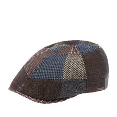 Кепка уточка унисекс Stetson 6620902 DUCK PATCHWORK коричневая, р. 61