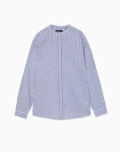 Рубашка мужская Gloria Jeans BWT001276 белый/синий S/182