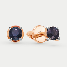 Серьги из красного золота VESNA 4040-151-10-00, сапфир
