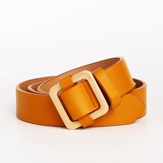 Ремень женский NoBrand 9865584 желтый, 105 см