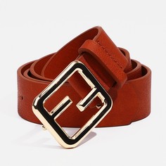 Ремень женский NoBrand 9709448 коричневый, 110 см