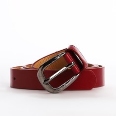 Ремень женский NoBrand 9720602 бордовый, 110 см