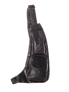 Сумка-слинг мужская TAYBR TAY-3023 коричневая, 41x20x3 см