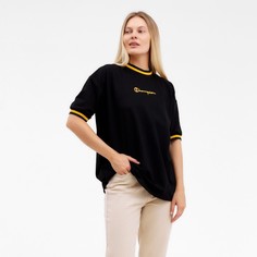 Футболка женская NoBrand 9177747 черная 46 RU