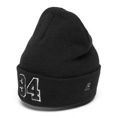 Шапка унисекс Atributika&Club Номерные 18615 черная, р. 55-58