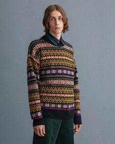 Джемпер мужской GANT 8060017 синий 3XL