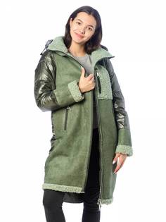 Куртка женская EVACANA 4064 зеленая 50 RU