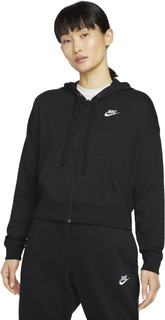 Толстовка женская Nike W Essentials Full Zip Hoodie черная M