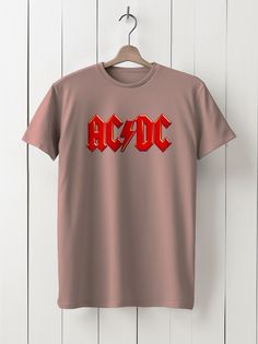 Футболка унисекс HYPNOTICA Музыка ac dc - 1184 розовая XS