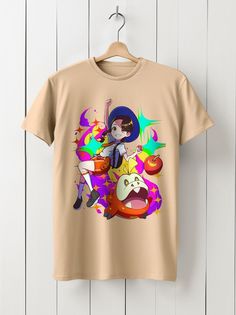 Футболка унисекс HYPNOTICA Аниме Pokemon - 1145 бежевая 2XL