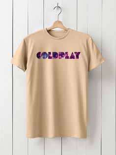 Футболка унисекс HYPNOTICA Музыка Coldplay - 1197 бежевая L
