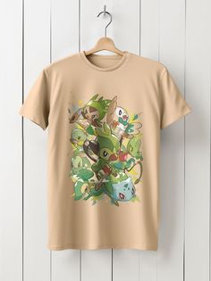 Футболка унисекс HYPNOTICA Аниме Pokemon - 968 бежевая 2XL