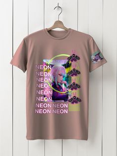 Футболка унисекс HYPNOTICA Аниме cyberpunk edgenners - 26 розовая 3XL