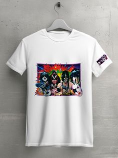 Футболка унисекс HYPNOTICA Музыка Kiss - 80 белая 2XS