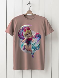 Футболка унисекс HYPNOTICA Аниме Pokemon - 1146 розовая S