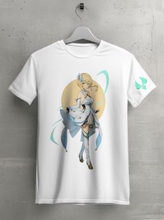 Футболка унисекс HYPNOTICA Игра Genshin Impact - 6 белая 2XS