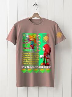 Футболка унисекс HYPNOTICA Игры Sonic - 16 розовая 2XL